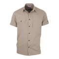 Maul Short Sleeve Shirt Cordoba 3XT (Stretch, breathable, comfortable fit) beige Men